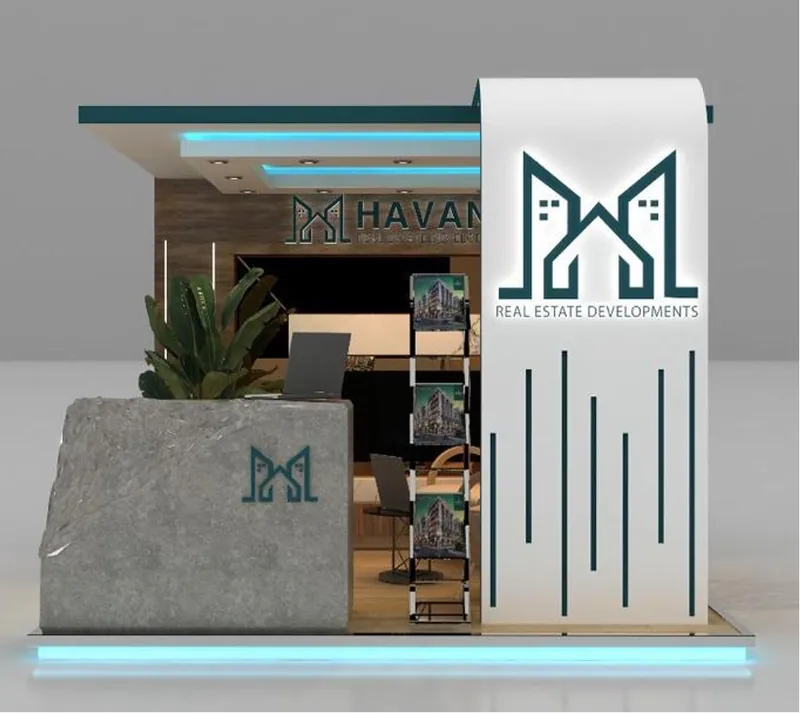 Havana stand 3D concept: front view