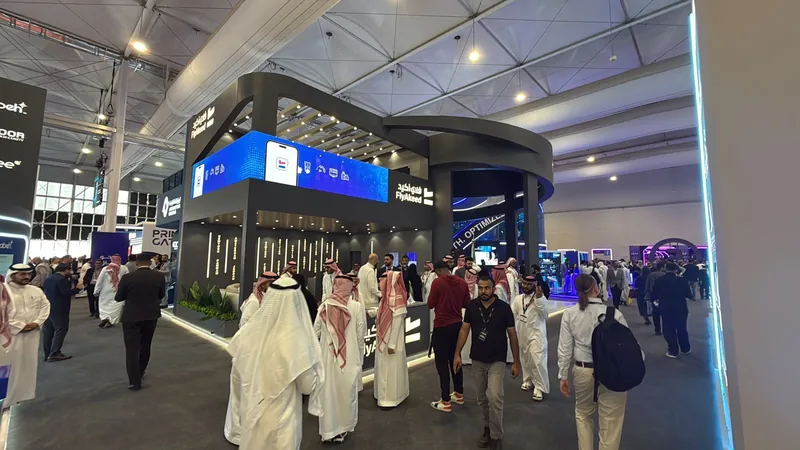 FlyAkeed stand in the exhibition hall
