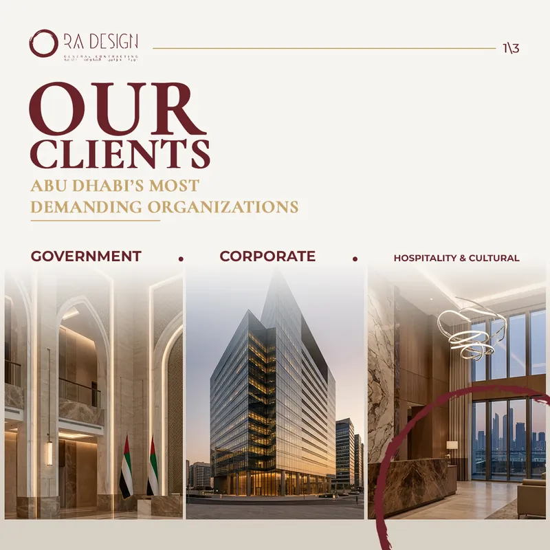 ORA Design carousel 1 of 3: Our clients