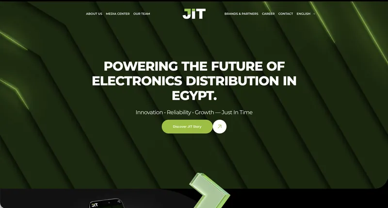 JIT website homepage