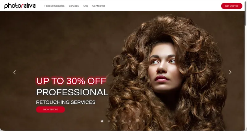 PhotoRelive website homepage